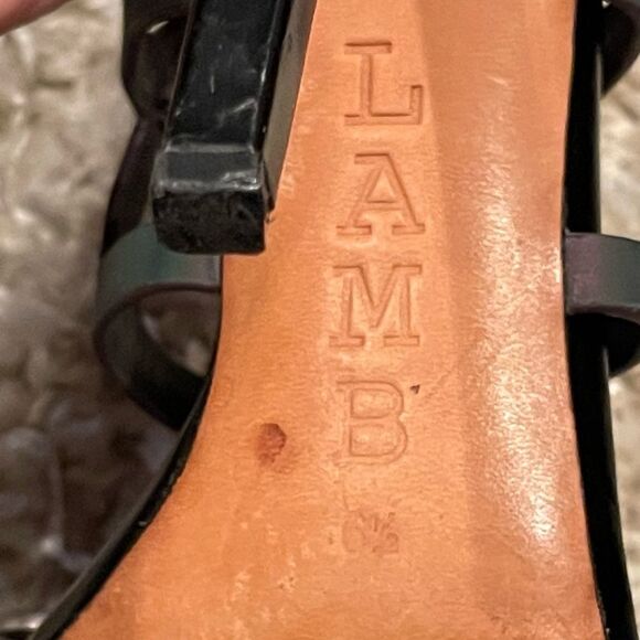 L.A.M.B. Gwen Stefani Oakley iridescent gladiator strappy stiletto heels 6.5 - Picture 16 of 16